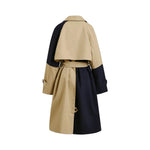 ESSENTIEL ANTWERP Just Patchwork Trenchcoat in Gingerbread/Black