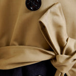 ESSENTIEL ANTWERP Just Patchwork Trenchcoat in Gingerbread/Black