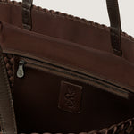 NAGHEDI Jet Setter Large Tote Handbag in Chocolate