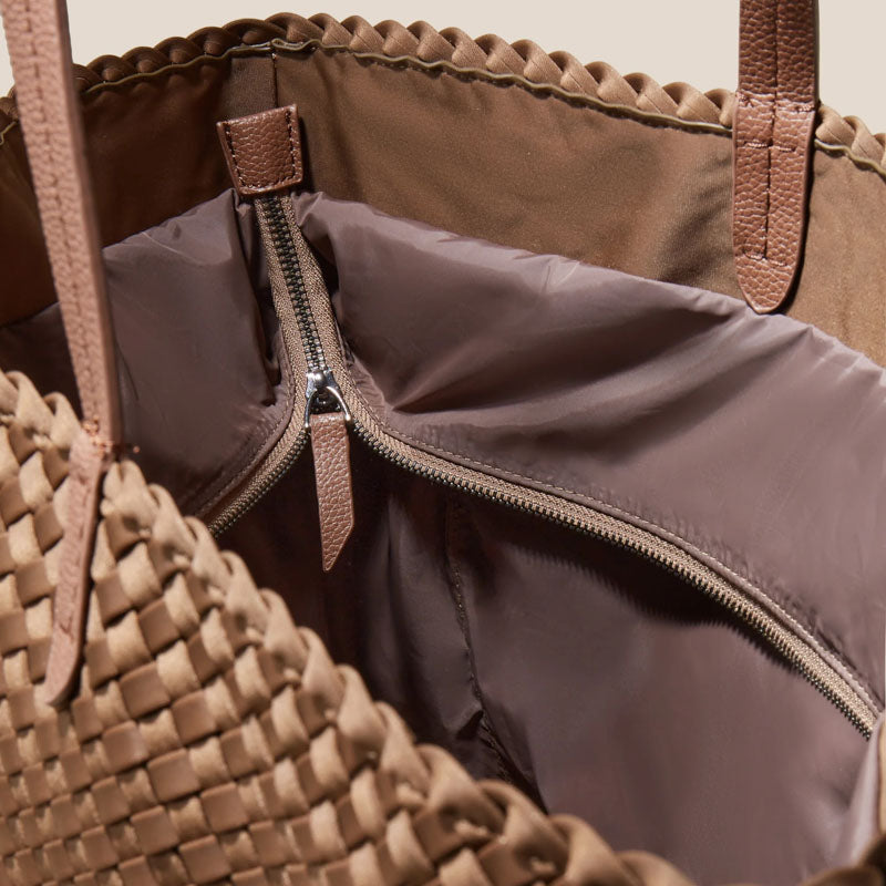 NAGHEDI Jet Setter Large Tote in Mink