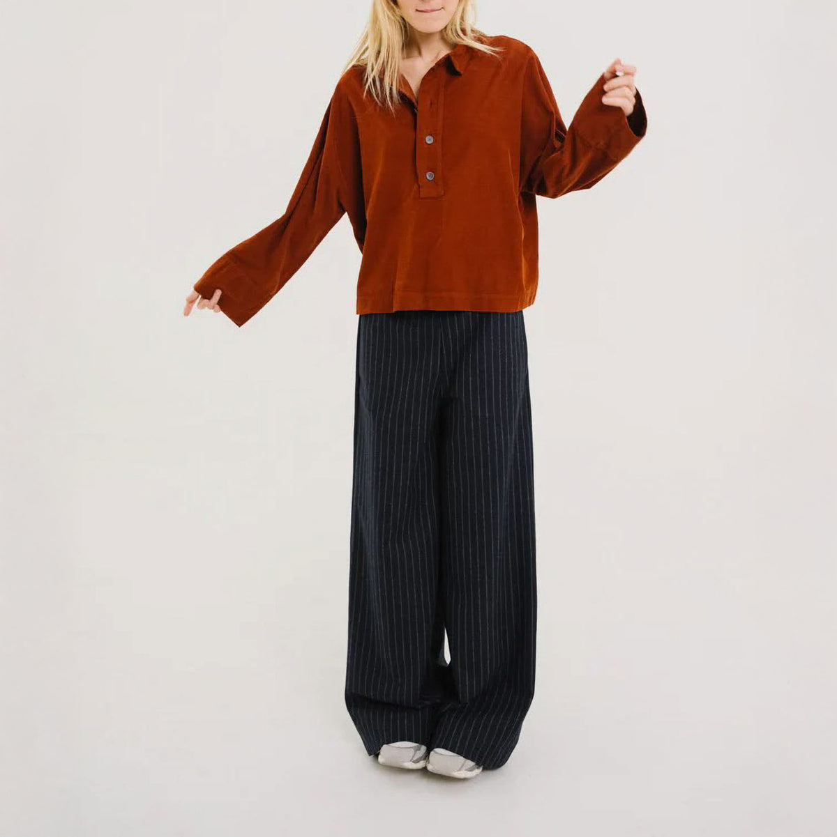SACRECOEUR Joanie Cord Shirt in Havane