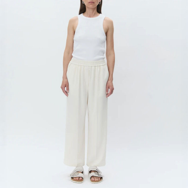 DAY BIRGER ET MIKKELSEN Jonah Classic Gabardine Trousers in Ivory