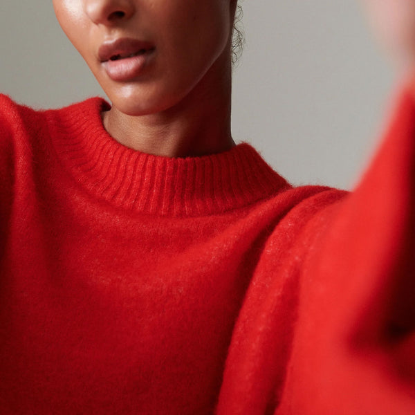 DAY BIRGER ET MIKKELSEN Josie Cozy Days Jumper in Fiery/Red