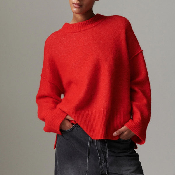 DAY BIRGER ET MIKKELSEN Josie Cozy Days Jumper in Fiery/Red