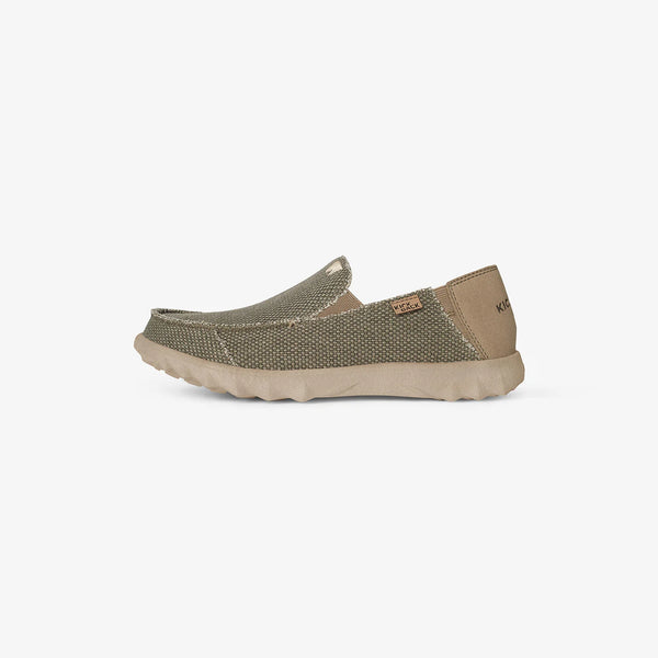 KICKBACK Couch Classic Vibe Woven Canvas Shoes in Khaki