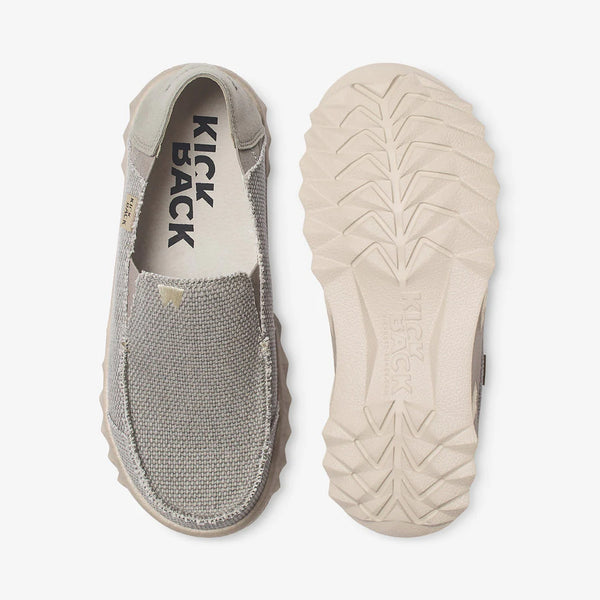 KICKBACK Couch Classic Woven Canvas Shoes in Rocket Grey