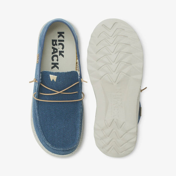 KICKBACK Lounger Woven Canvas Shoes in Blue