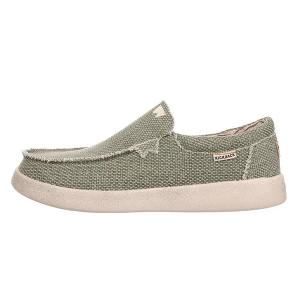 KICKBACK Don Juan Woven Canvas Shoes in Sunkissed Khaki
