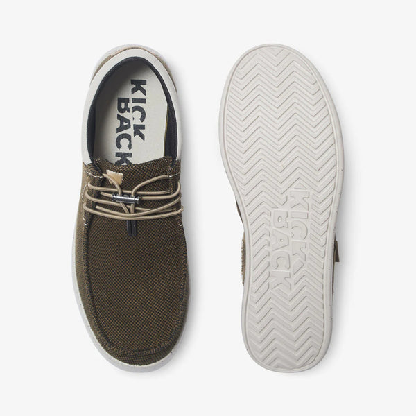 KICKBACK Haven Supersoft Mesh Shoes in Khaki/Black