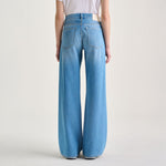 BELLEROSE Kansas Wide Leg Jeans in Light Blue Bleach