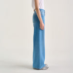 BELLEROSE Kansas Wide Leg Jeans in Light Blue Bleach