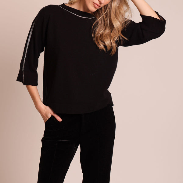 TRAFFIC PEOPLE The Trial Knit Jersey in Black