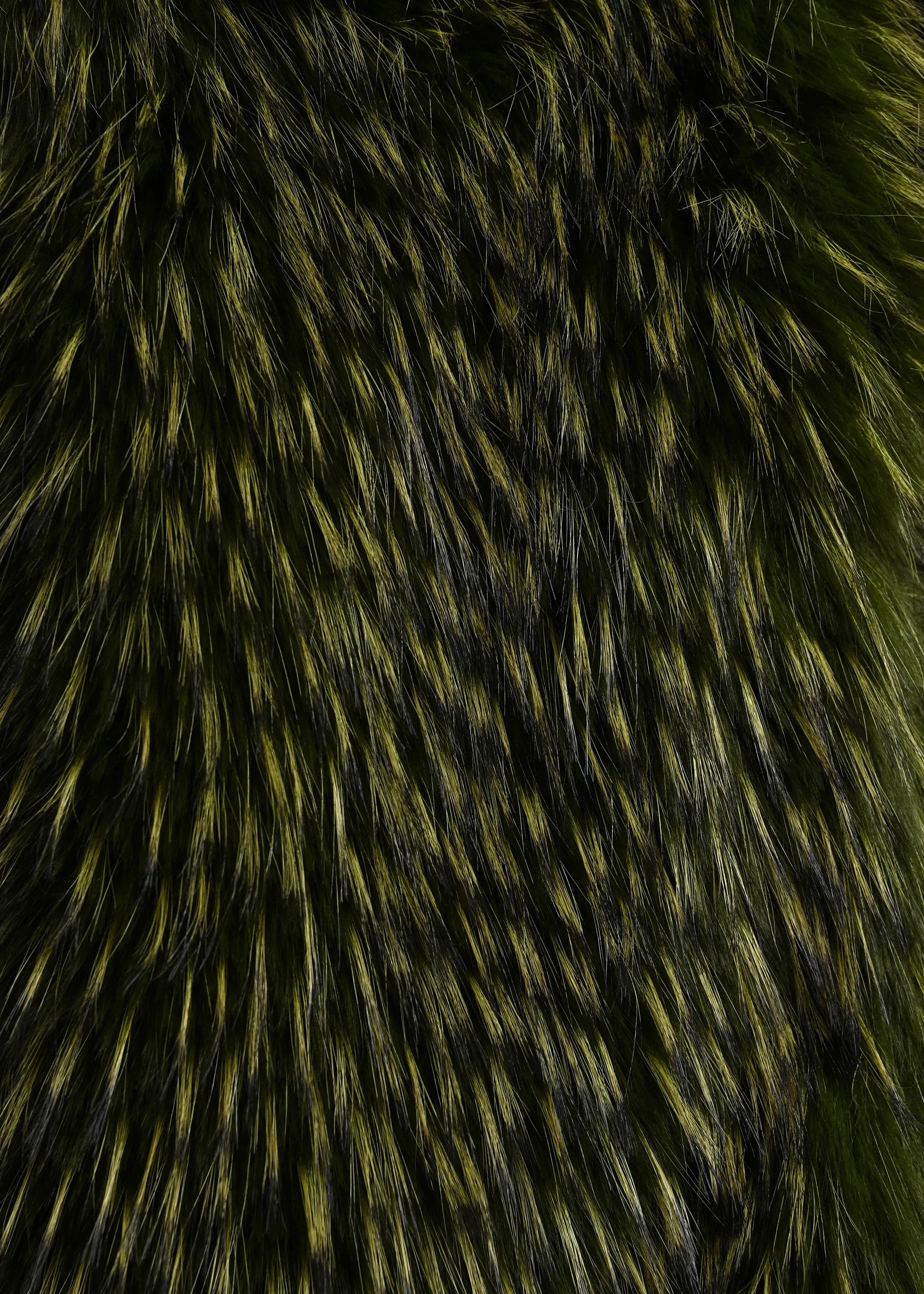 ESSENTIEL ANTWERP Kastanje Faux Fur Coat in Forest Green