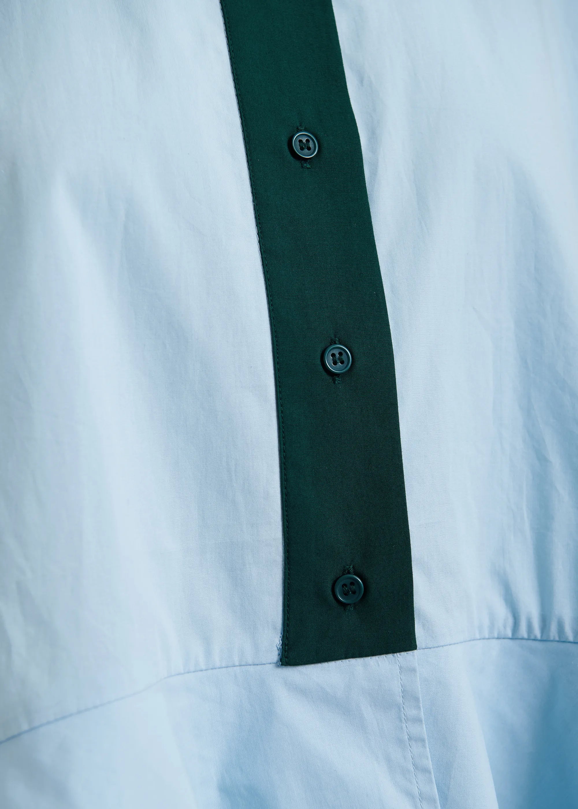 ESSENTIEL ANTWERP Kaylee Peplum Ruffle Shirt in Aquamarine