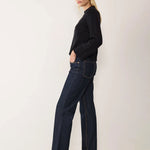 LOOP CASHMERE Geraldine Split Back Sweatshirt in Black