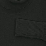 LOOP CASHMERE Bridget Cashmere Polo Neck Sweater in Black