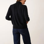 LOOP CASHMERE Bridget Cashmere Polo Neck Sweater in Black