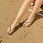 ARCHIES Arch Support Flip Flops in Olive