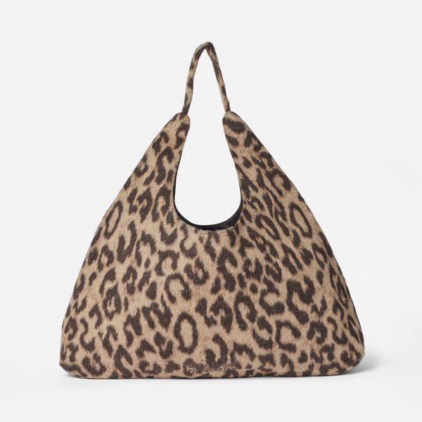 BAUM UND PFERDGARTEN Kleova Bag in Wool Camel Leopard