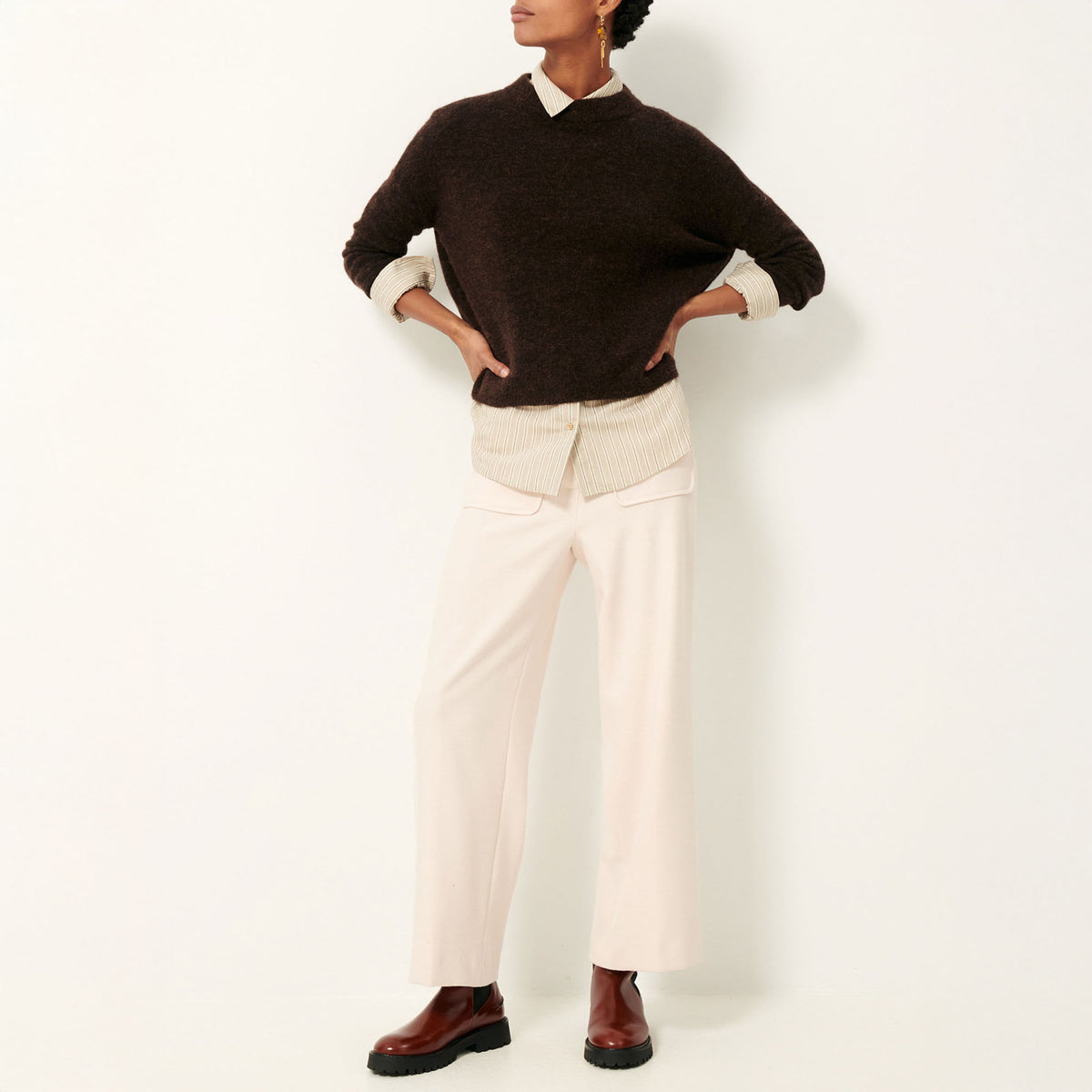 SESSUN Kunlun Jumper in Wood