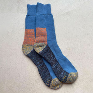 Ladies Oban Gloaming Socks in Blue/Red/Dark Blue