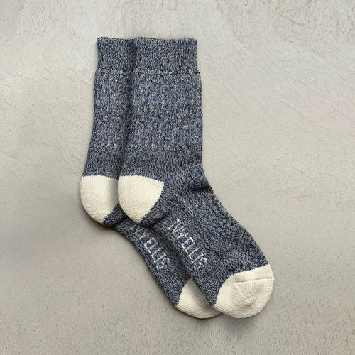 IVY ELLIS Ladies Voyager Yosemite Socks in Navy Marl