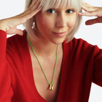 LA MOME BIJOU N Initial Joy Letter Necklace in Gold