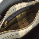 BARBOUR Alder Mini Leather Tote Bag in Black