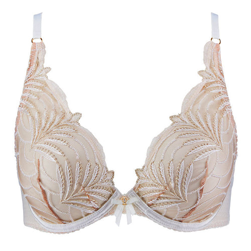 AUBADE Hypnolove Triangle Bra in Gold Feather