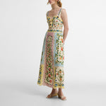 BARBOUR x FARM RIO Petal Dress in Cream Spring Petal Flower
