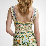 BARBOUR x FARM RIO Petal Dress in Cream Spring Petal Flower