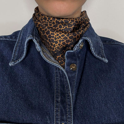 LE SCARF Leo Scarf / Brown / 50x50