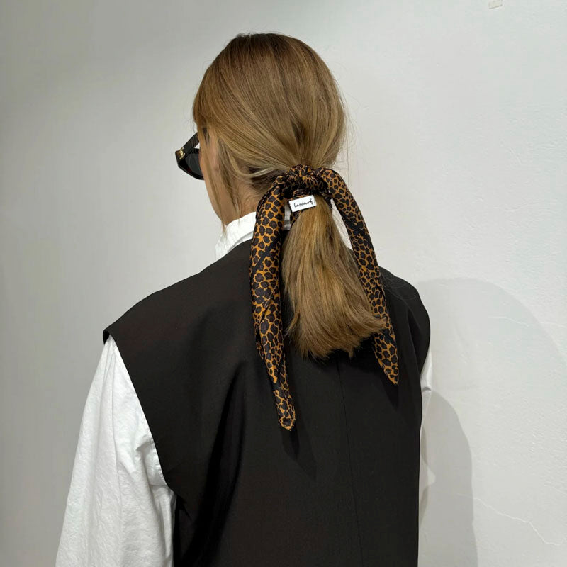 LE SCARF Leo Scarf / Brown / 50x50 | Collen & Clare