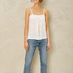 M.A.B.E Livie EMB Cami in White