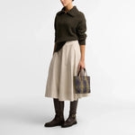 BARBOUR Lavensdale Half Zip Fleck Knitted Jumper in Olive