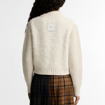 BARBOUR Hazelwood Knitted Zip Through Jumper in Ecru