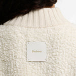 BARBOUR Hazelwood Knitted Zip Through Jumper in Ecru