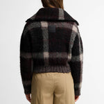 BARBOUR Carville Knitted Zip Through Jacket in Mutli