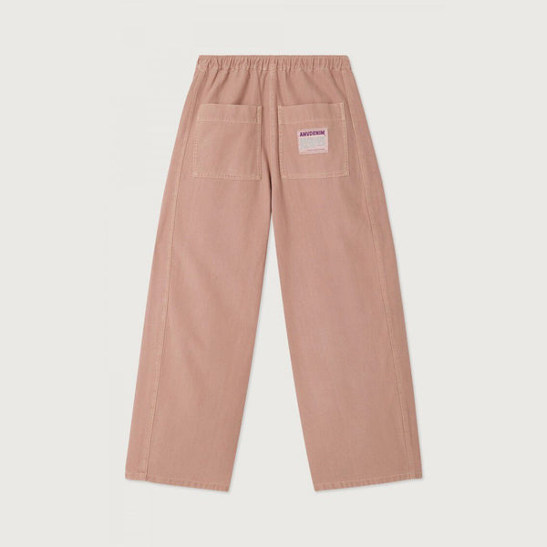 AMERICAN VINTAGE Lofway Balloon Cut Jogging Trousers in Stone Pink