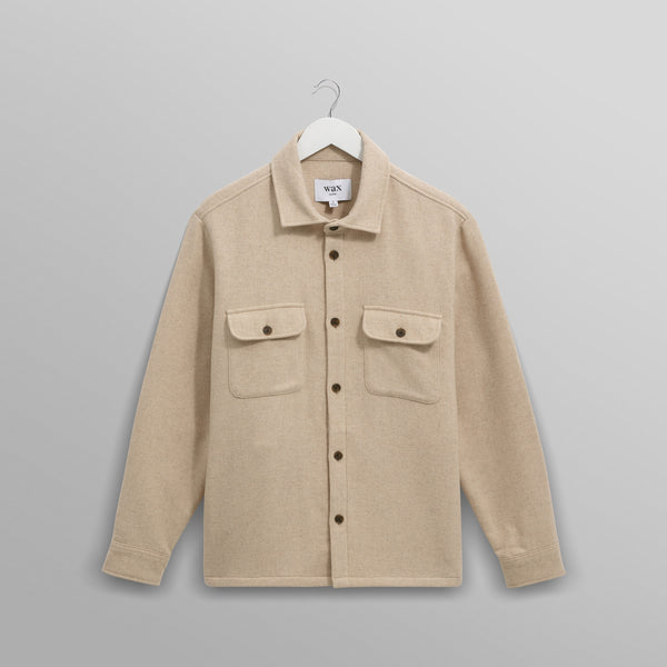 WAX LONDON Lomond Overshirt in Natural