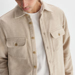 WAX LONDON Lomond Overshirt in Natural