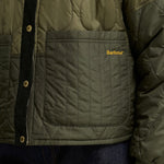 BARBOUR Ravenshill Reversible Quilted Jacket in Olive/Fern/Ancient