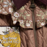 BARBOUR x Farm Rio Anamaria Quilted Jacket in Heart of Tropics/Banana Print