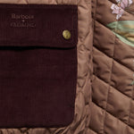 BARBOUR x Farm Rio Anamaria Quilted Jacket in Heart of Tropics/Banana Print