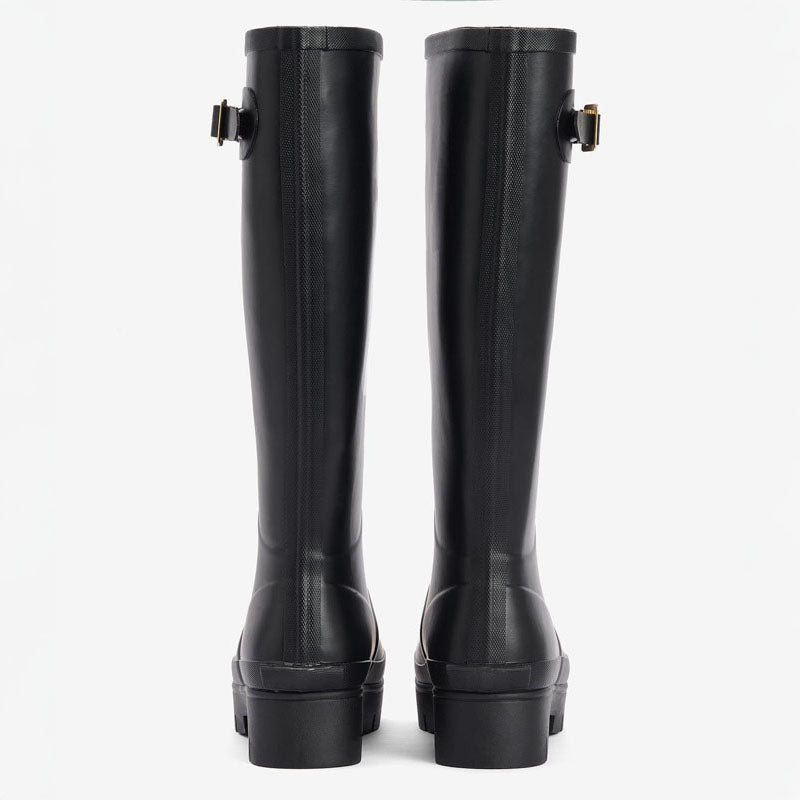 BARBOUR Snowdon Tall Welly Boots in Black