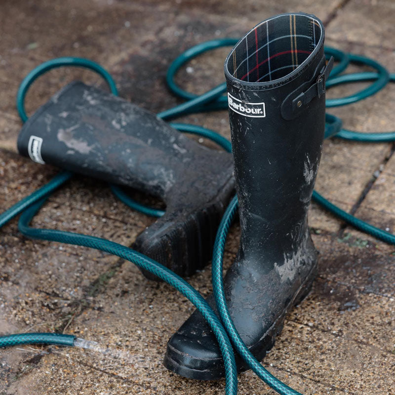 BARBOUR Snowdon Tall Welly Boots in Black