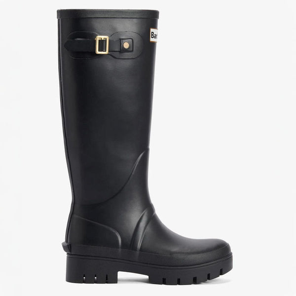 BARBOUR Snowdon Tall Welly Boots in Black