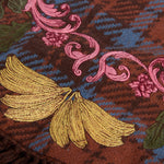 BARBOUR x Farm Rio Angelonia Knitted Scarf in Tropical Tea Tartan