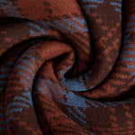 BARBOUR x Farm Rio Angelonia Knitted Scarf in Tropical Tea Tartan