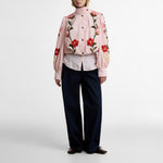 BARBOUR x FARM RIO Madelena Showerproof Jacket in Pink Eden Bloom